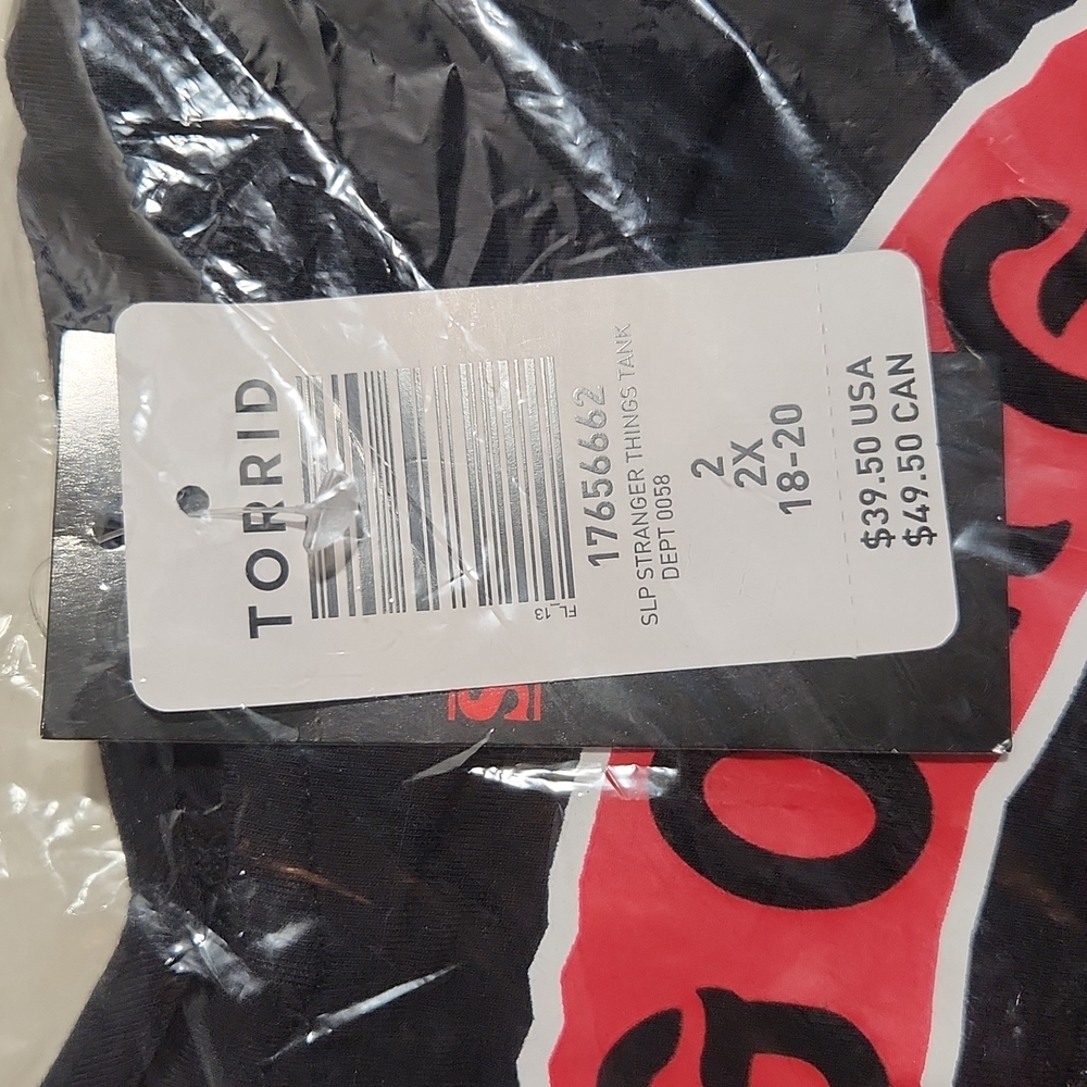 ❤️NWT TORRID CAMI STRANGER THINGS DEMOGORGON TANK TEE - PLUS SIZE - Picture 5 of 10